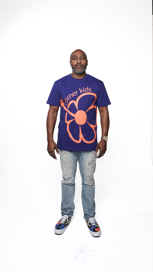 Corner Kids - Hibiscus Tee (Blue)