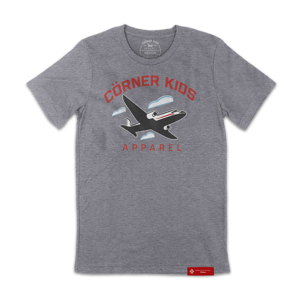 Crewneck Tee For Men in Grey Front