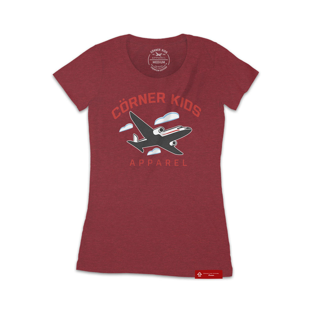 Crewneck Tee  For Women With Aircrat Logo