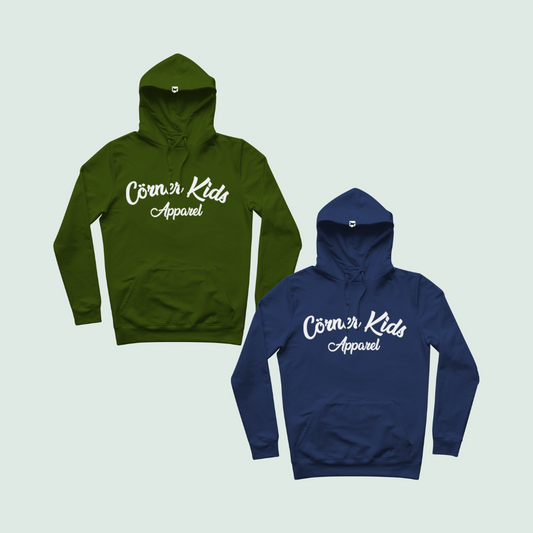 Corner Kids 2-Piece Hoodie Bundle – Unisex Fleece Pullovers