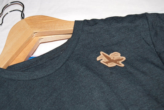 Corner Kids Limited Edition Plane Patch Shirt | Ultra-Soft Organic Cotton (BLACK)