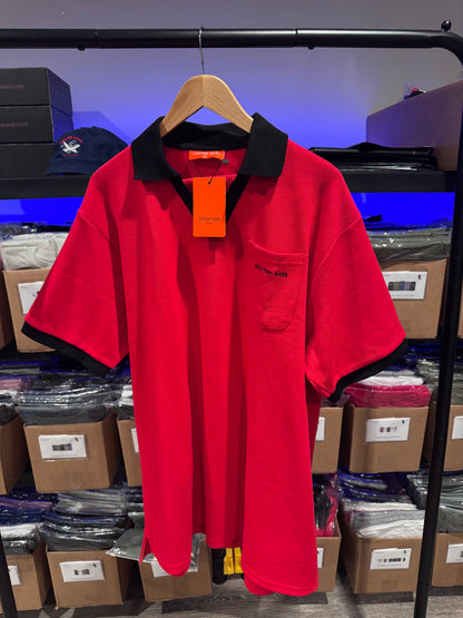Corner Kids V-Neck Polo (Red)