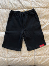 Load image into Gallery viewer, corner kids cotton shorts (blk)
